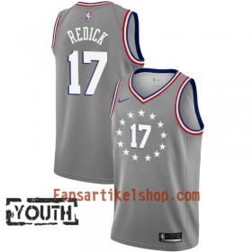 Philadelphia 76ers Trikot J.J. Redick 17 2018-19 Nike City Edition Grau Swingman - Kinder